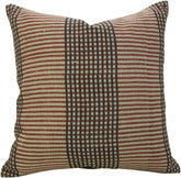 Indian Hand Block Printed Pillow Cover  Thick Linen  Amayra With Zipper Cushion
