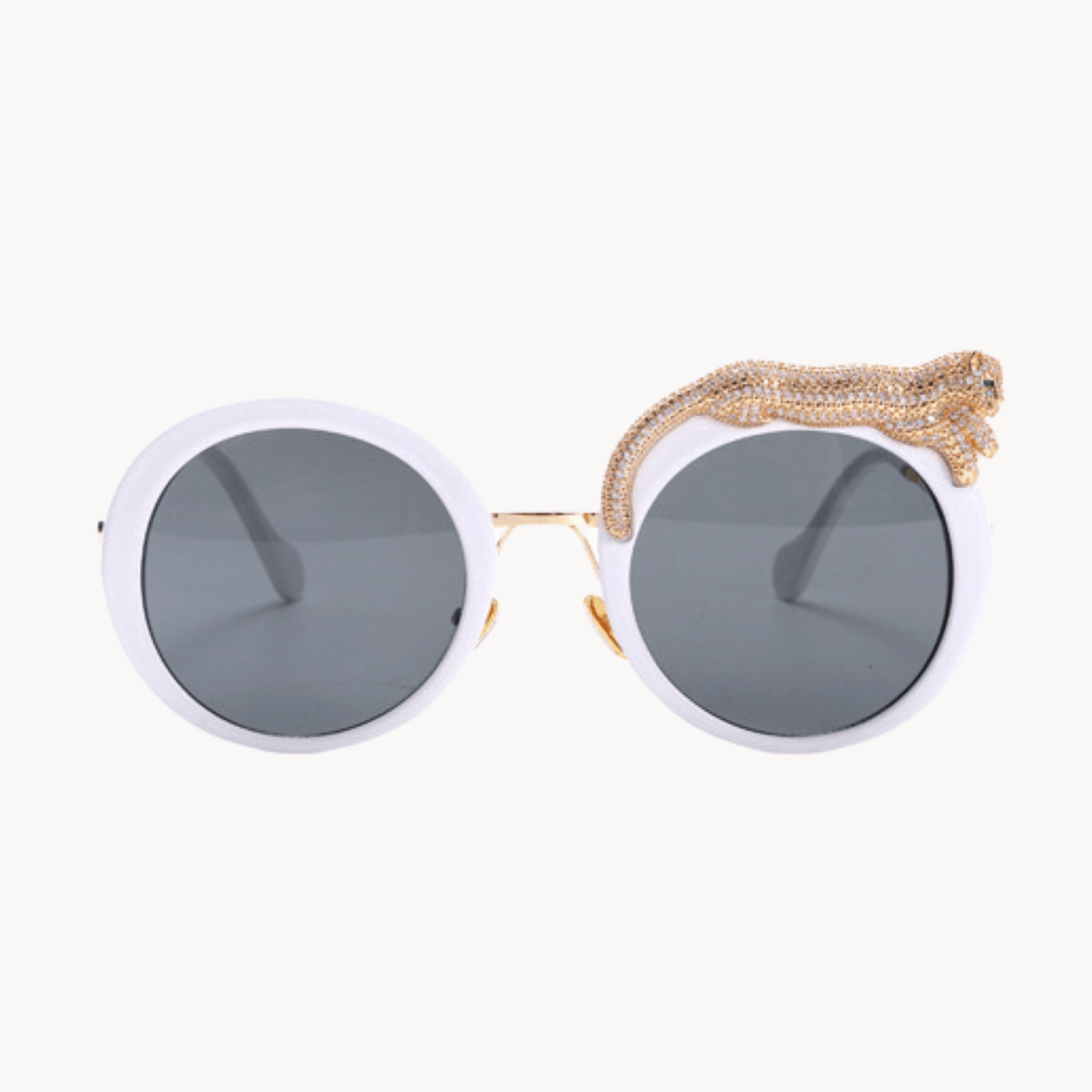 Leopard Round Frame Sunglasses