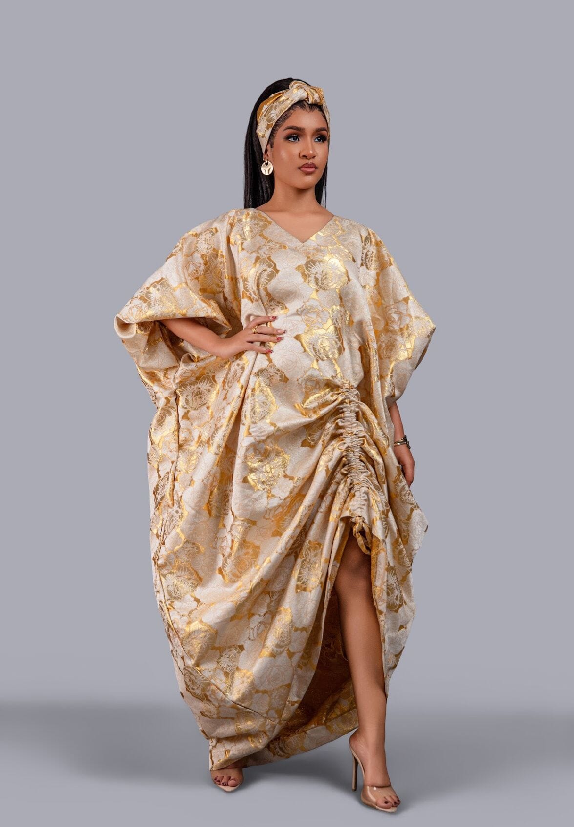Mukutu Gold Damask Boubou