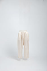 Suna Noir Satin Harem Trousers