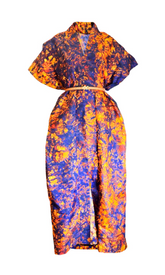Ajah New Collection Drop2 - Kimono-Inspired Oversized Batik Maxi Dress