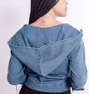 Denim Chopper Cropper