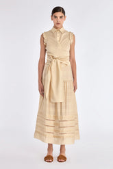 Harlow Wrap Blouse | Vanilla