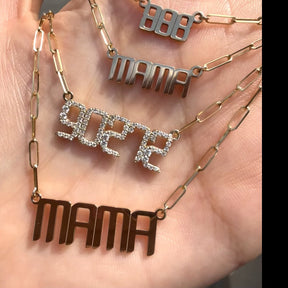 THE SIGNATURE “90272” DIAMOND NAMEPLATE NECKLACE