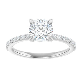 1 1/5 CT Lab-Grown Diamond Engagement Ring in 14K Gold