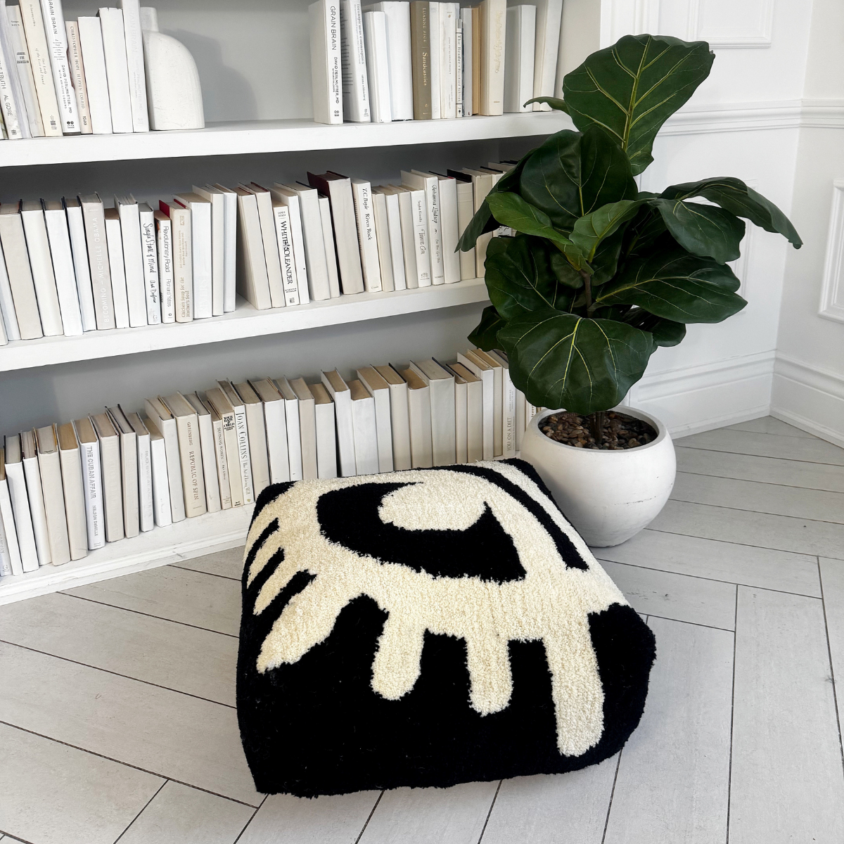 Abode Santaan Floor Cushion in Black