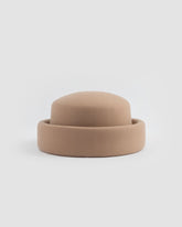 London Pillbox Hat - Nude