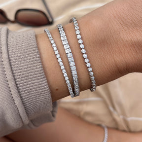 THE “POPPY” 2MM BEZEL TENNIS BRACELET