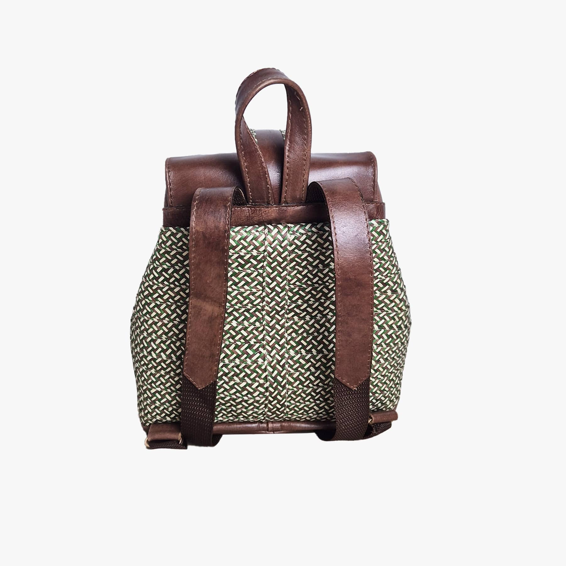 Brown Leather Iris Mini-backpack