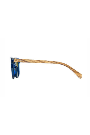 Deep Blue Wooden Sunglasses - INTI