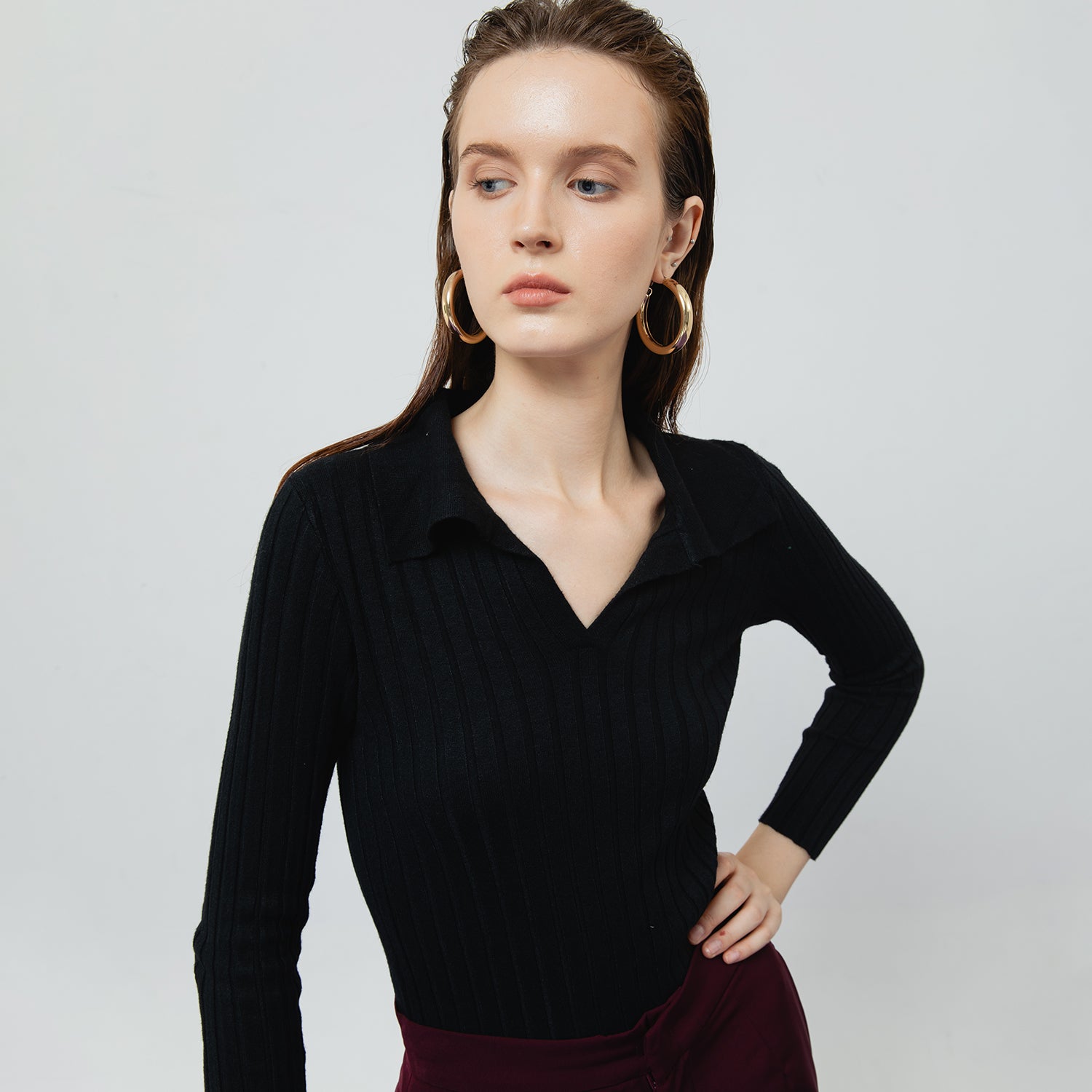 VESPER RIBBED KNIT TOP