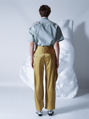 Ornamented Jean Zip Short Shirt
