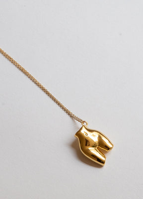 Figure Charm Gold Necklace