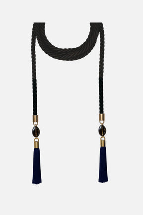 Silk Tassel Belt with Quartz