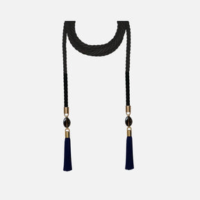 Silk Tassel Belt with Quartz