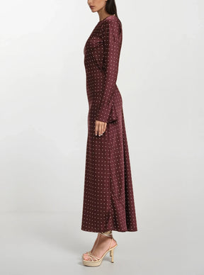 Adele Polka-Dot Gown
