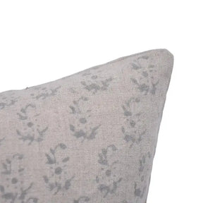 Stylish Handmade Block Print Thick Linen Floral Cushion Cover - Patjhad