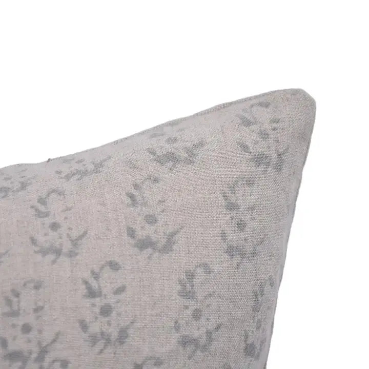 Stylish Handmade Block Print Thick Linen Floral Cushion Cover - Patjhad