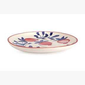 Indian Anaar plate, Red- 7x1 Inches