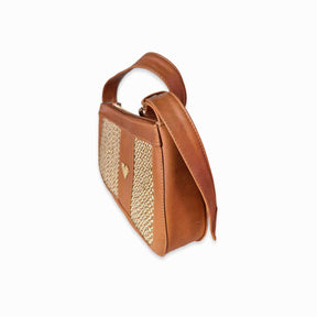 Brown Leather Imperial Handbag – Classic Shoulder Bag with Pocket, Handmade Timeless Purse