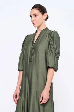 Carlie Asymmetrical Dress | Olive