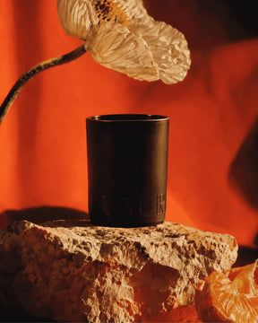 Limpopo Peach Scented Candle With Wood Wick