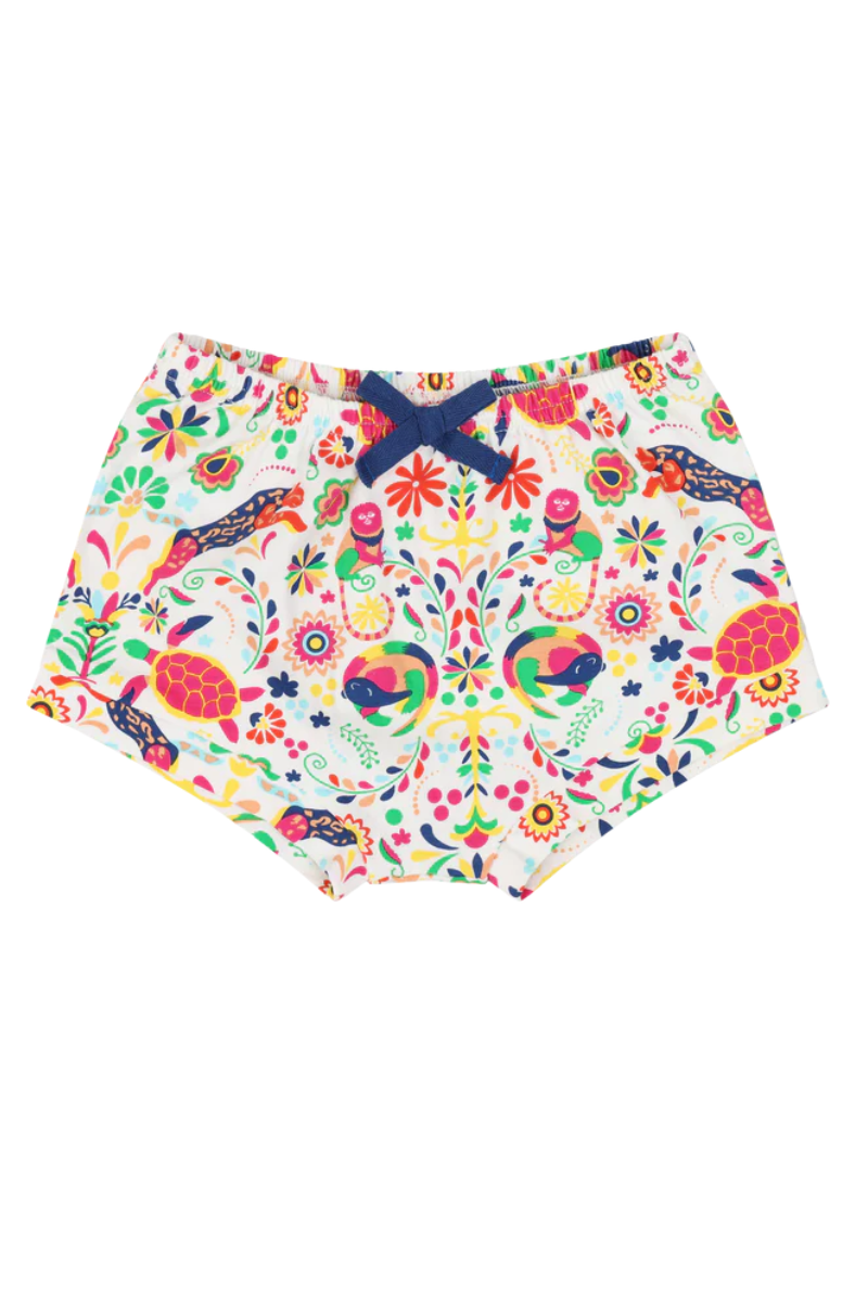 Mixed Up Clothing Suave Baby Tee and Bloomer Shorts Set - Animal Arabesque