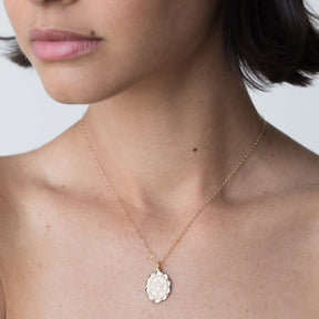 Star Of David Gold Charm Necklace