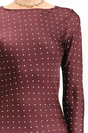 Adele Polka-Dot Gown