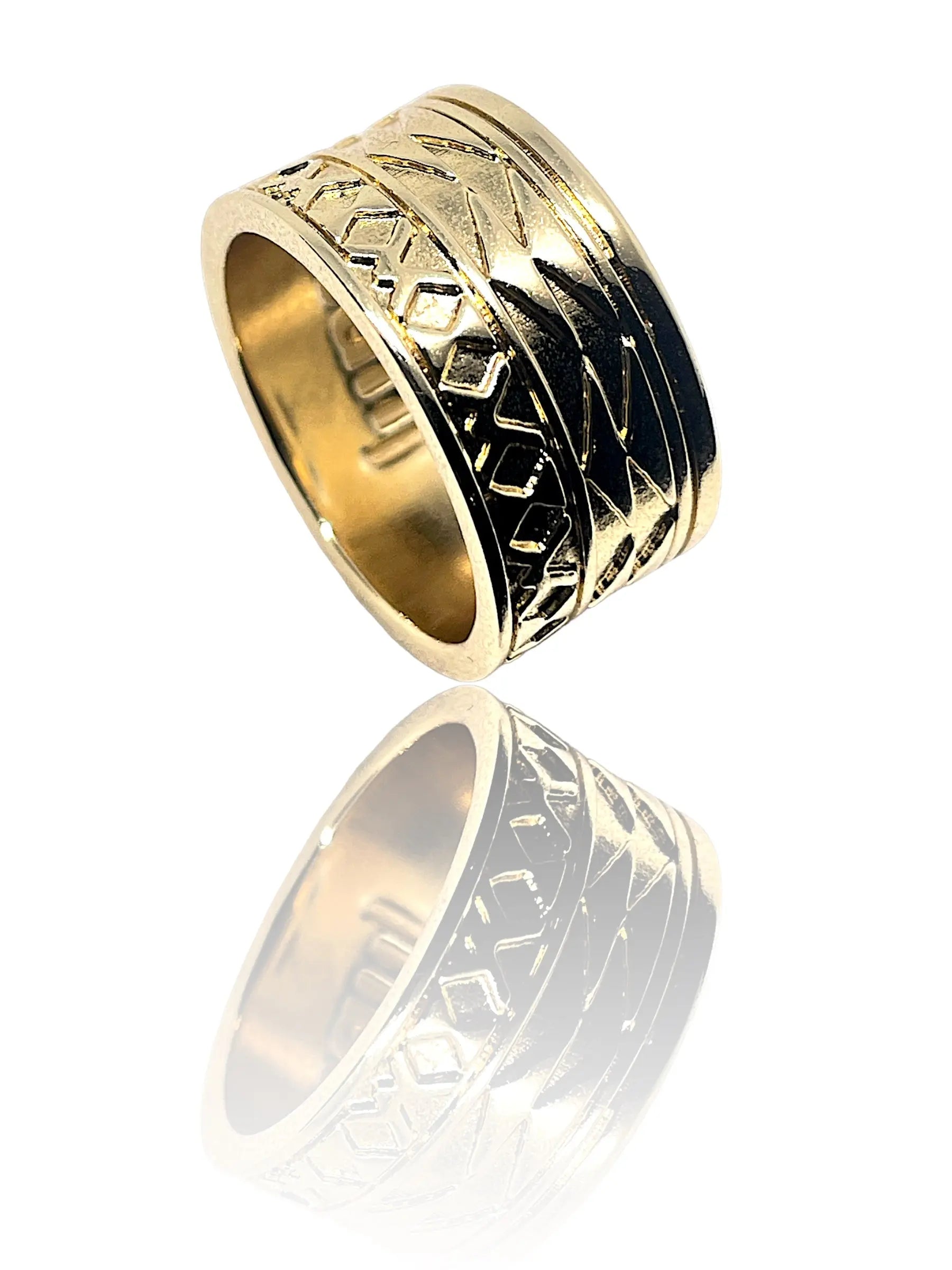 Kenzie African Wax Print Fabric Ring