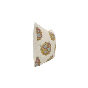 Decorative Block Print Linen Blend Pillow Cover -  Sandhya Pushp