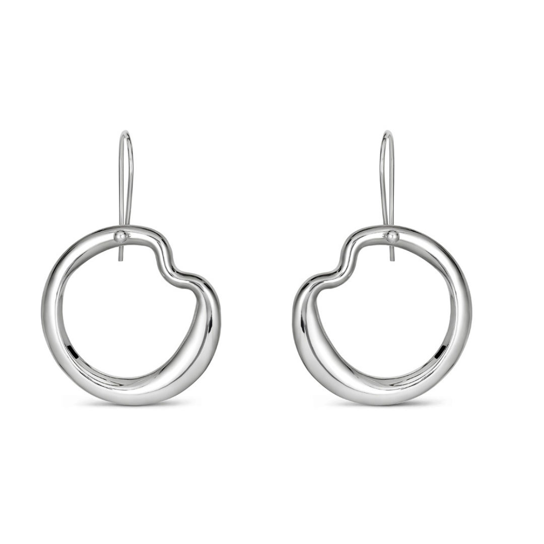 Tufa Drop Earrings - Silver