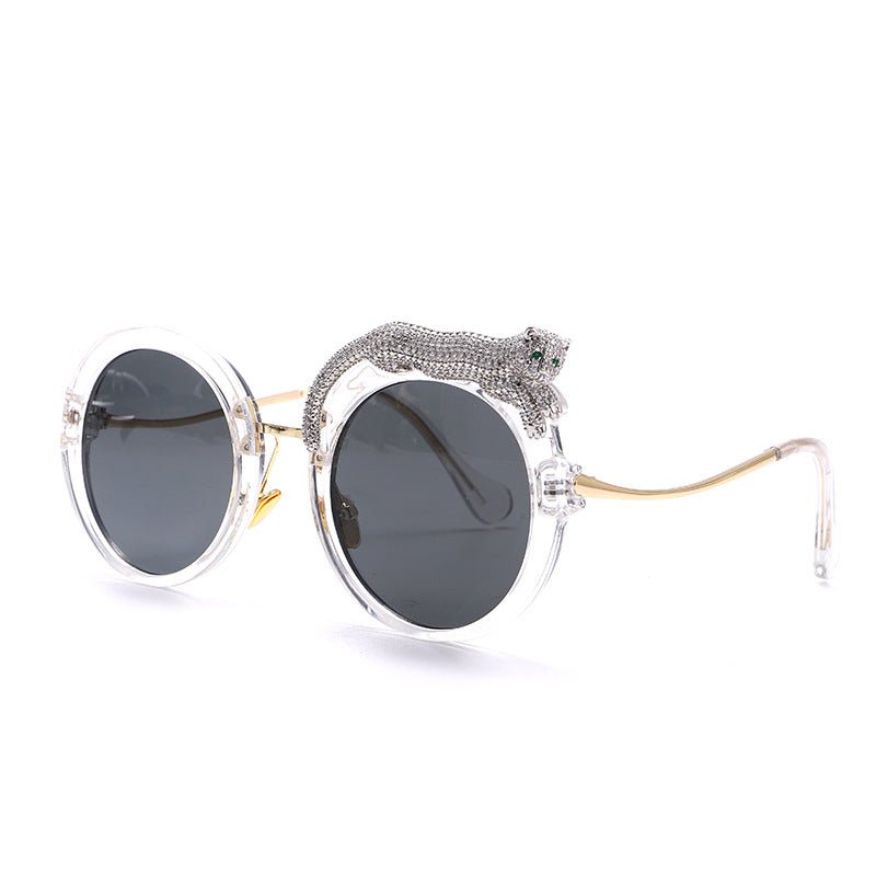 Leopard Round Frame Sunglasses