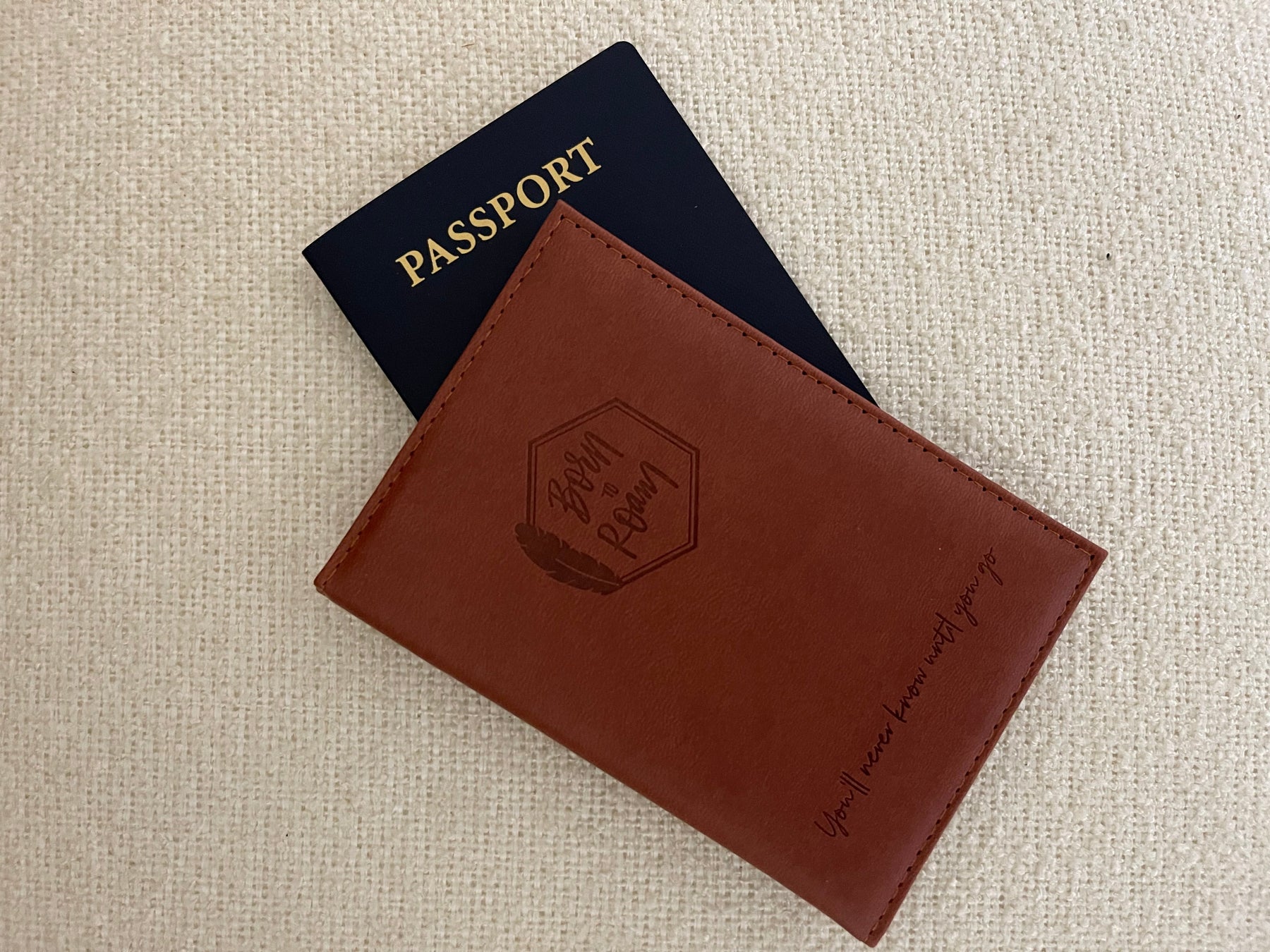 Born To Roam Passport Cover
