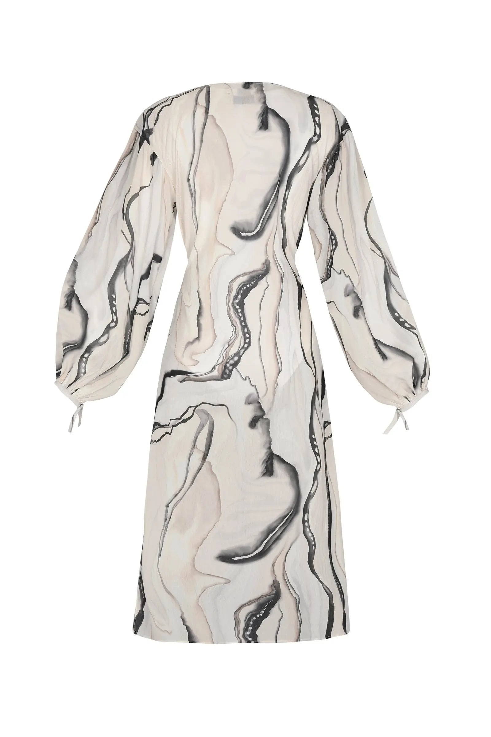 Marble Wrap Dress