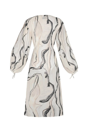 Marble Wrap Dress