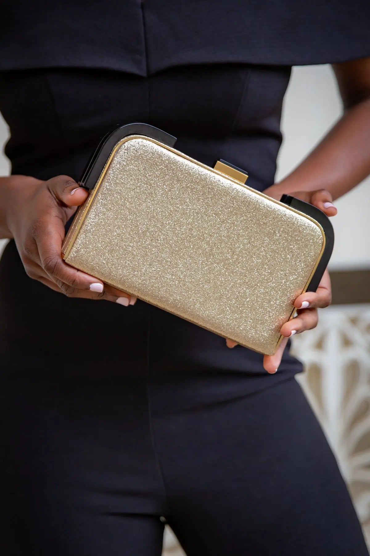 Liz Glitter Clutch