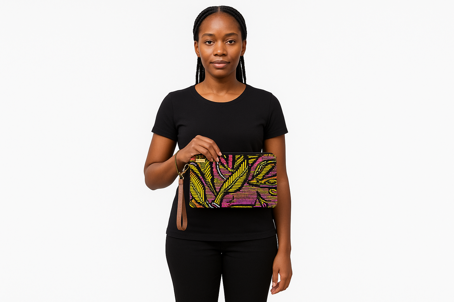 YELLOW LEAF | Embellished Luxury Wrist Purse