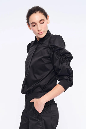 Bimba Puff Sleeve Blouse | Black
