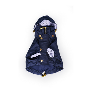 Navy Dog Raincoat