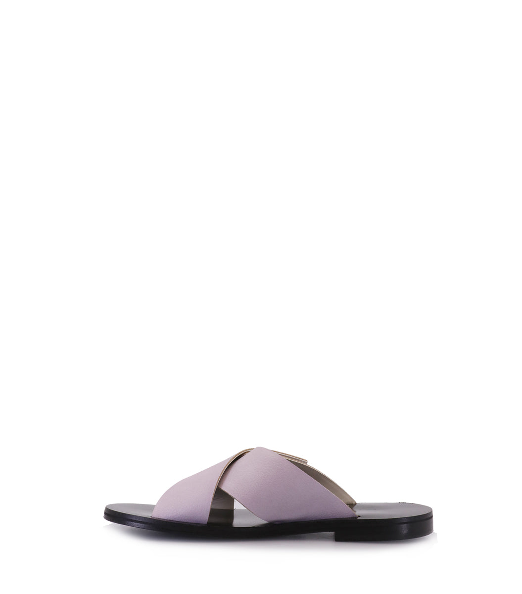 Chic Violet Crossover Flats Blondie