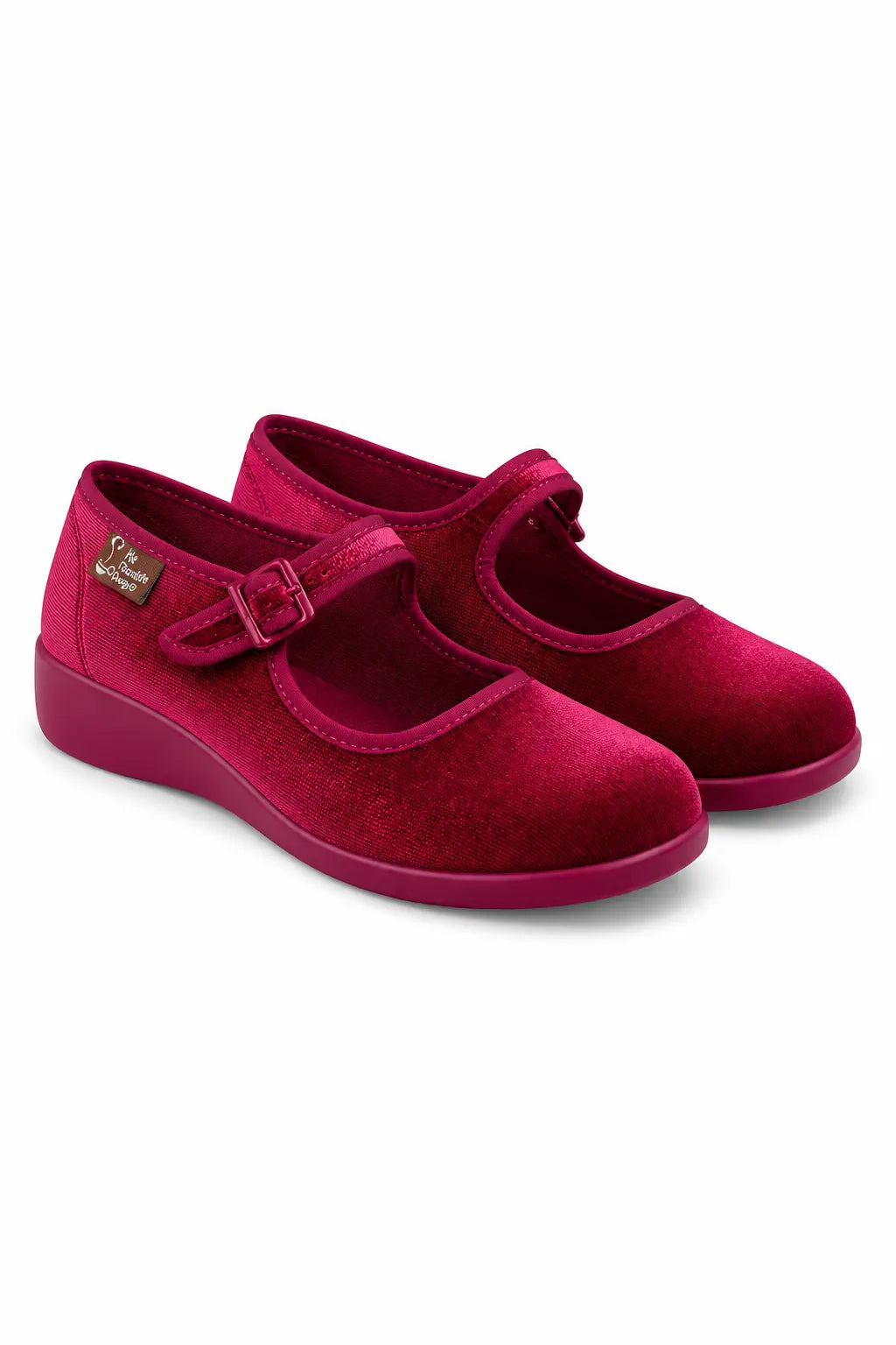 Red-Wine Women's Mary Jane Flats