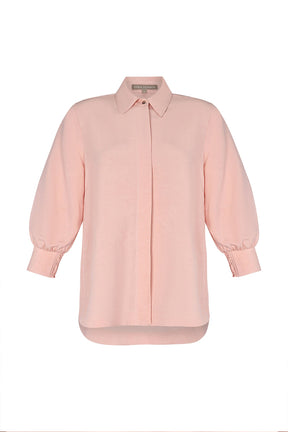 Tatiana Puff Sleeve Blouse | Rose