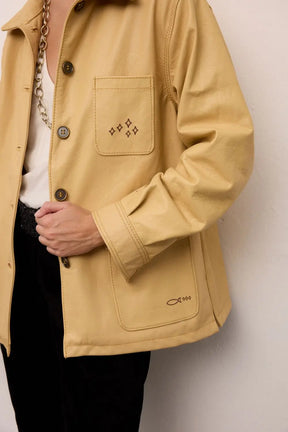 Atlantic Oversized Leather Jacket