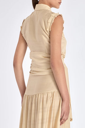 Harlow Wrap Blouse | Vanilla