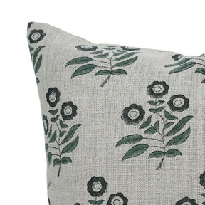 Premium Hand Block Print Boho Thick Linen Pillow Cover- Neha