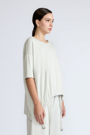 Amaya Asymmetric Buckle Top