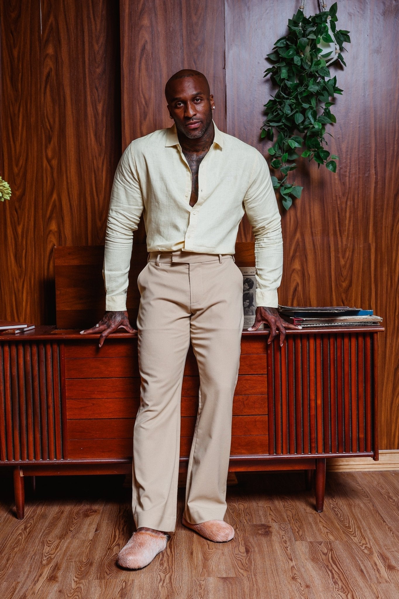 Flare Pants - Beige