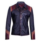 Colorful leather jacket