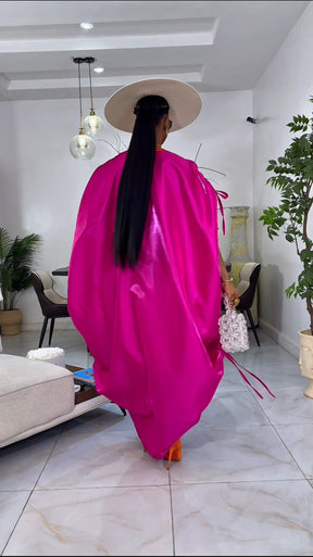 Picanto Pink Agbada Luxury kaftan Boubou dress